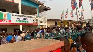 Protest rocks Ekiti APC governorship primary over alleged irregularities